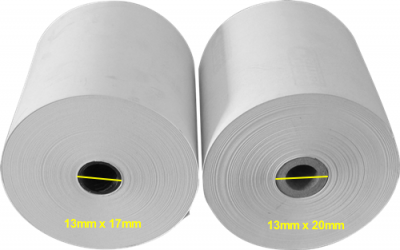 thermal paper roll Core size comparison 