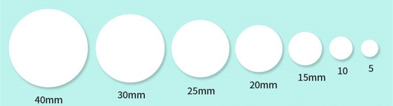 Different sizes labels