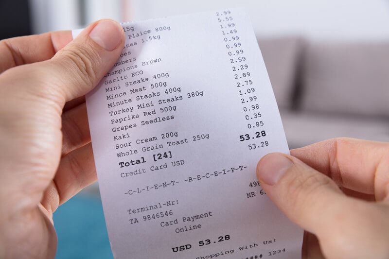 Receipt paper types